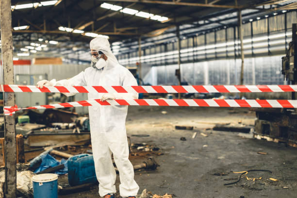 Professional Sewage Cleanup technician working in Loxahatchee, FL